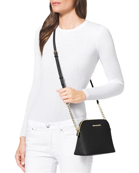 wearing michael kors cindy dome crossbody|michael kors half dome crossbody.